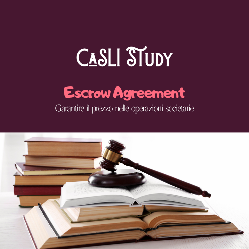 CaSLI Study_Escrow Agreement_Copertina sito articolo