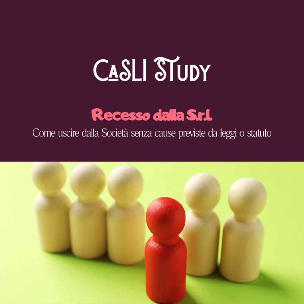 CaSLI Study_Recesso dalla Srl_Copertina sito articolo